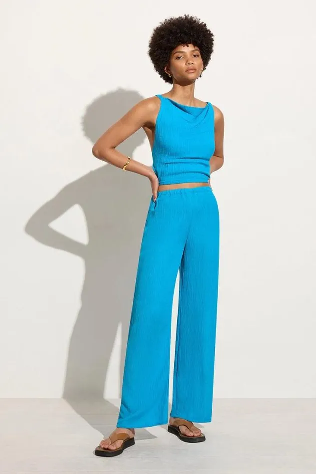 Women Faithfull The Brand Tops Dione Top Turquoise