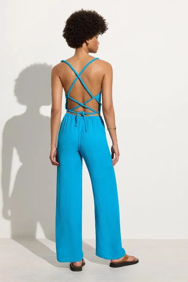 Women Faithfull The Brand Tops Dione Top Turquoise