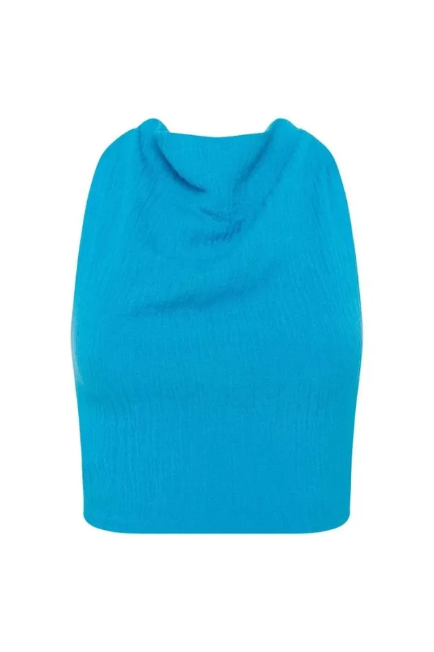 Women Faithfull The Brand Tops Dione Top Turquoise
