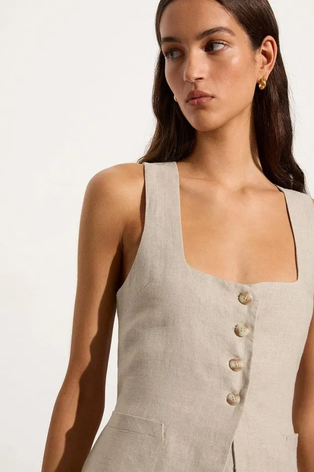 Women Faithfull The Brand Tops Maya Vest Natural