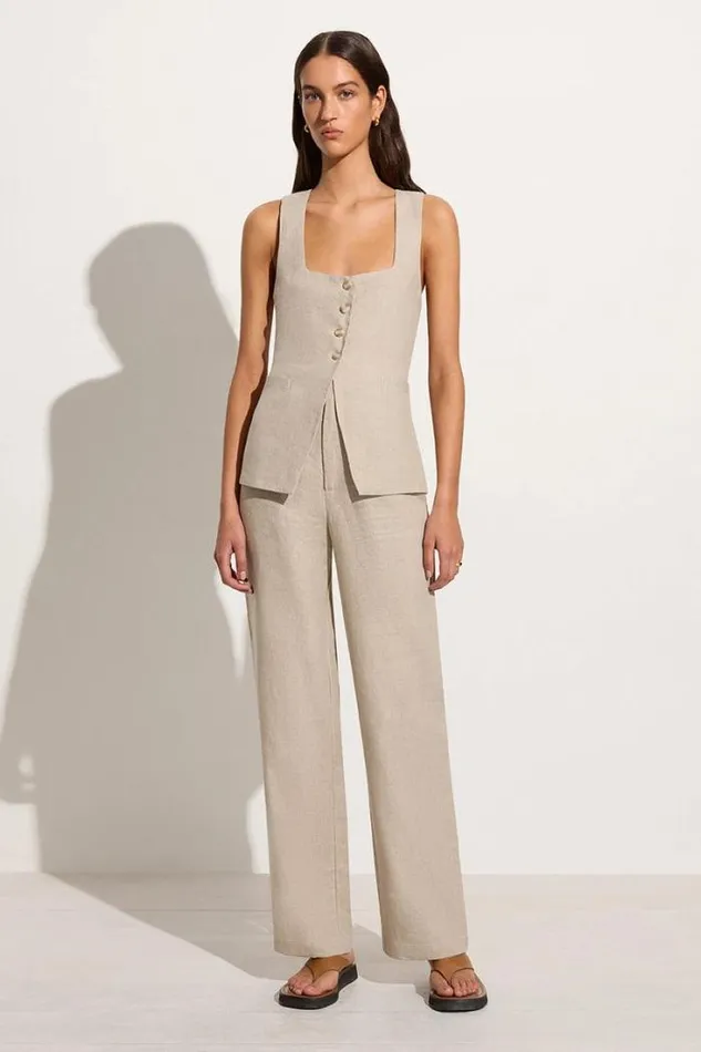 Women Faithfull The Brand Tops Maya Vest Natural