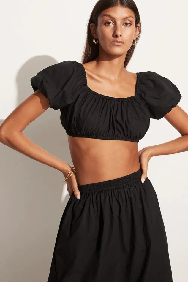 Women Faithfull The Brand Tops Rhea Top Black 8211 Final Sale