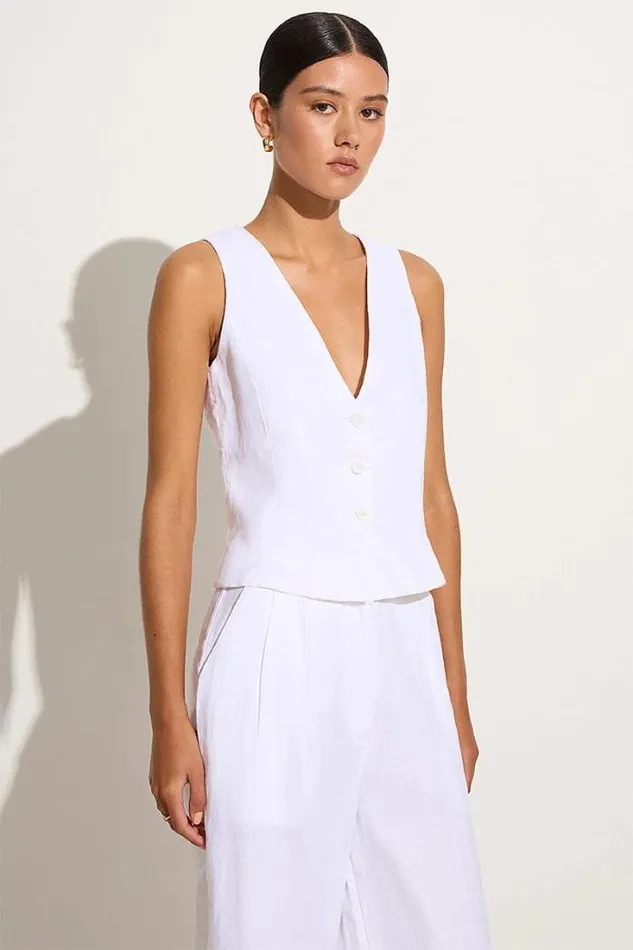 Women Faithfull The Brand Tops Salome Top White