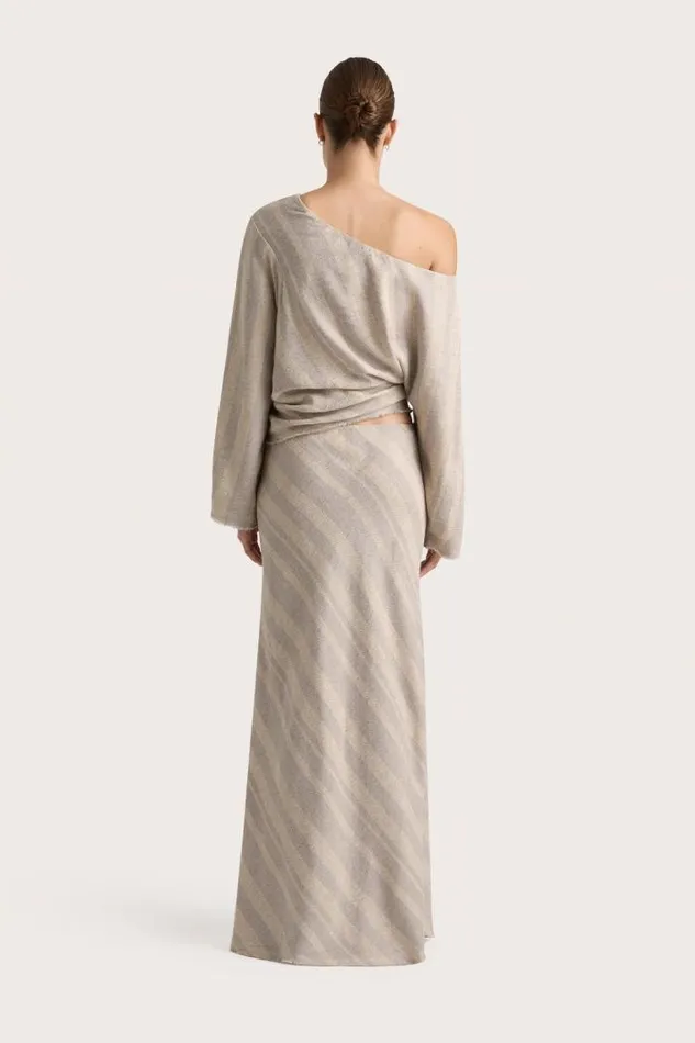 Women Faithfull The Brand Tops Sao Paulo Top Sand Sky Stripe
