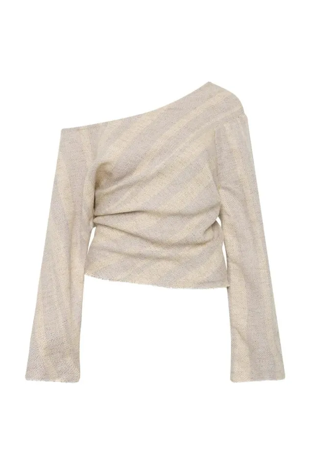 Women Faithfull The Brand Tops Sao Paulo Top Sand Sky Stripe