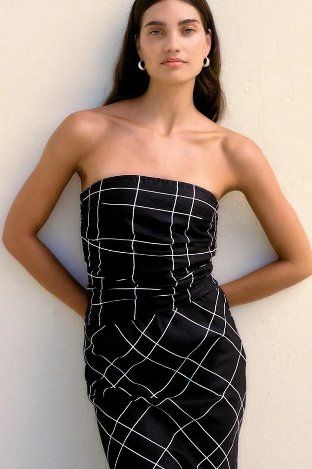 Women Faithfull The Brand Tops Setubal Top Letizia Check Black