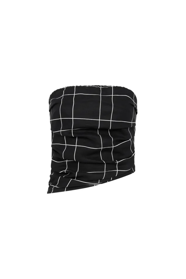 Women Faithfull The Brand Tops Setubal Top Letizia Check Black