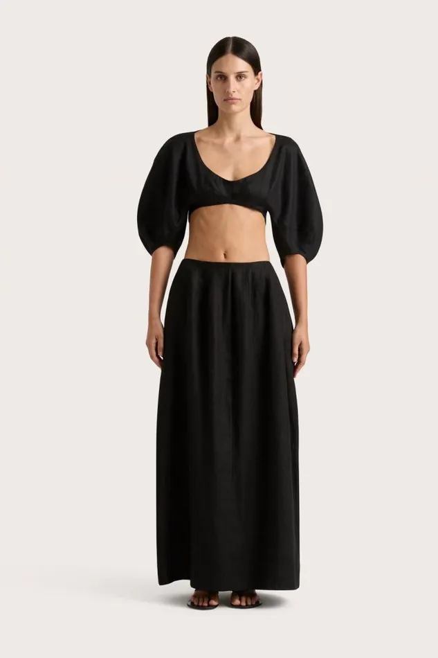 Women Faithfull The Brand Tops Soleil Top Black