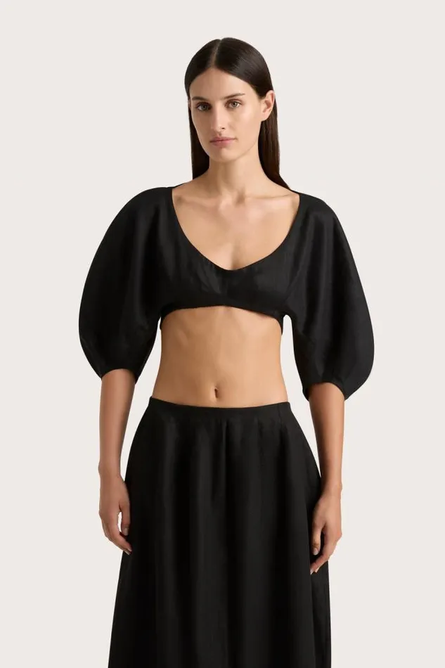 Women Faithfull The Brand Tops Soleil Top Black