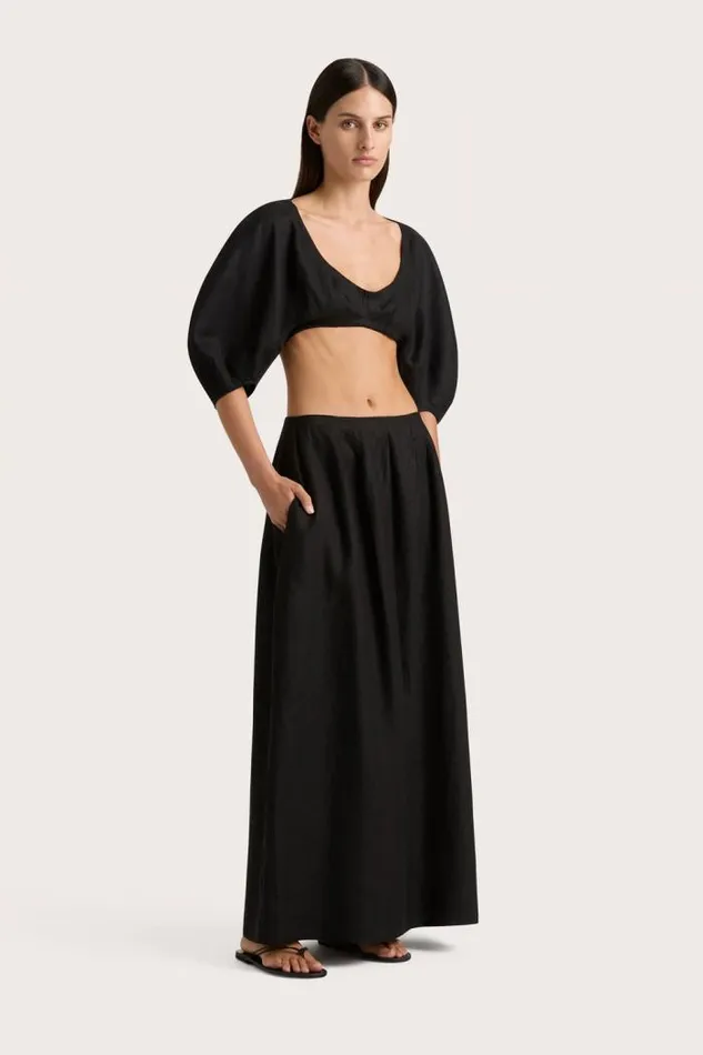 Women Faithfull The Brand Tops Soleil Top Black