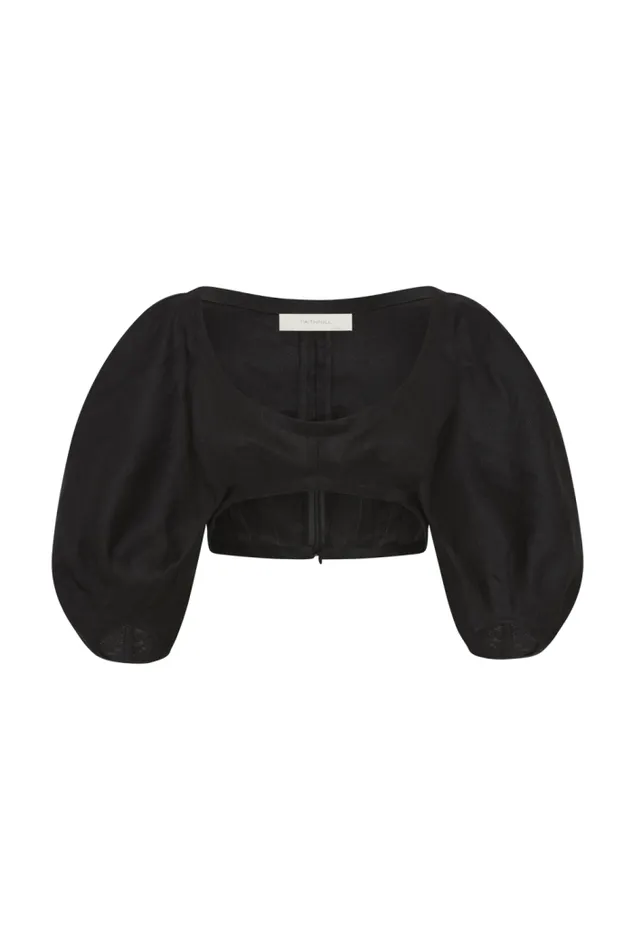 Women Faithfull The Brand Tops Soleil Top Black