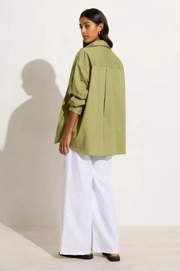Women Faithfull The Brand Tops Tyde Shirt Khaki 8211 Final Sale