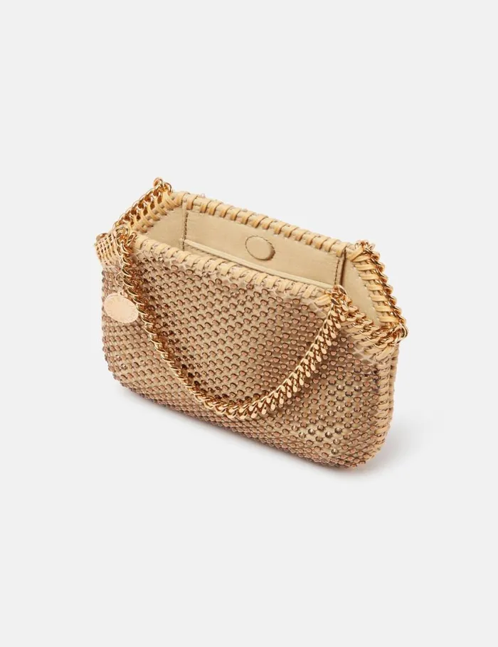 Women Falabella Crystal Mesh Mini Tote Bag Fawn Stella McCartney Mini Bags And Clutches Women Falabella Crystal Mesh Mini Tote Bag Fawn Stella McCartney Mini Bags And Clutches