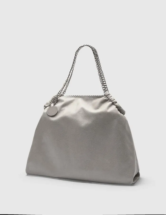 Women Falabella Drawstring Tote Bag Grey Stella McCartney TopHandle Bags