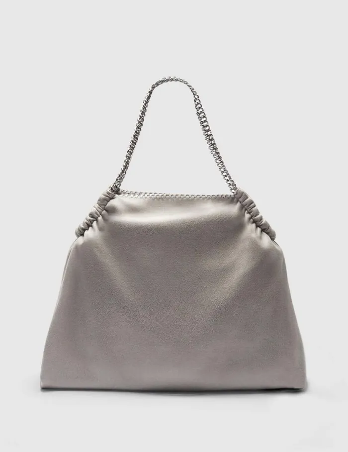 Women Falabella Drawstring Tote Bag Grey Stella McCartney TopHandle Bags