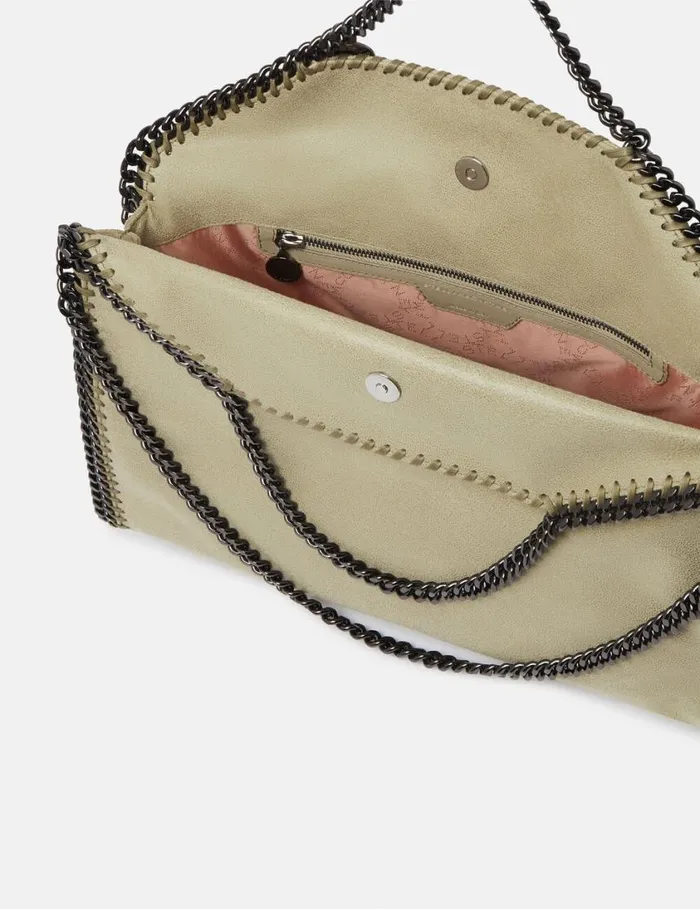 Women Falabella FoldOver Tote Bag Clotted Cream Stella McCartney Iconic Falabella