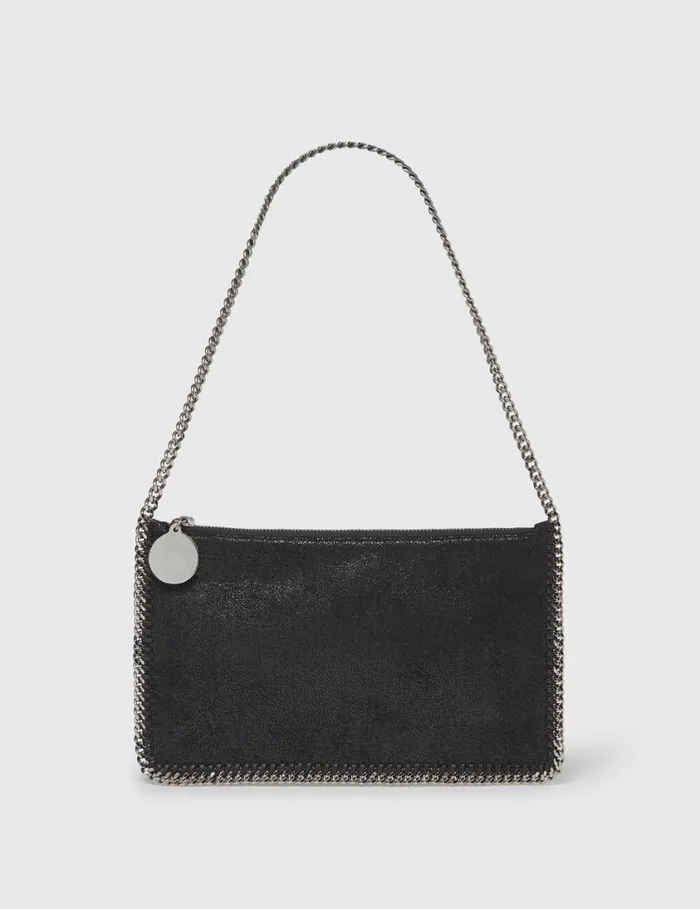 Women Falabella Pochette Shoulder Bag Black Stella McCartney Iconic Falabella