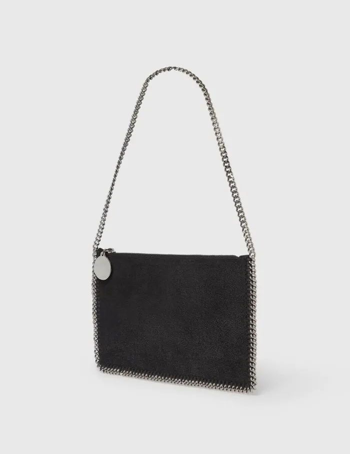 Women Falabella Pochette Shoulder Bag Black Stella McCartney Iconic Falabella