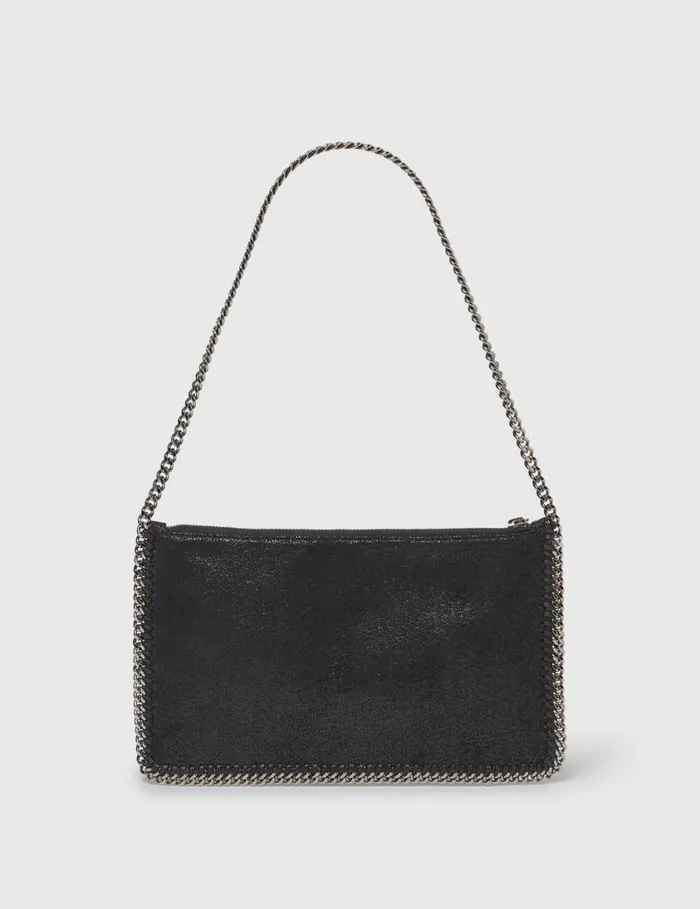 Women Falabella Pochette Shoulder Bag Black Stella McCartney Iconic Falabella