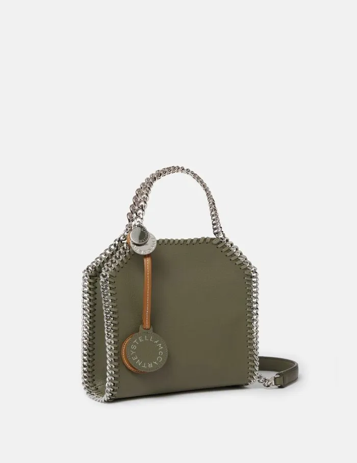 Women Falabella Tiny Tote Bag Khaki Green Stella McCartney TopHandle Bags Women Falabella Tiny Tote Bag Khaki Green Stella McCartney TopHandle Bags