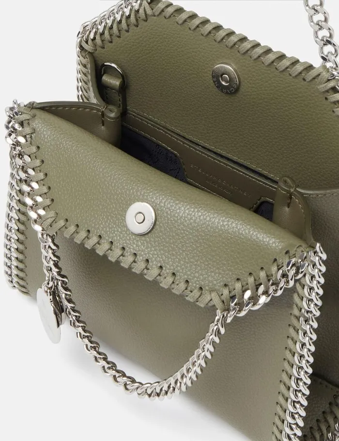 Women Falabella Tiny Tote Bag Khaki Green Stella McCartney TopHandle Bags Women Falabella Tiny Tote Bag Khaki Green Stella McCartney TopHandle Bags