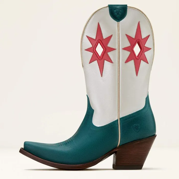 Women Fashion Boots Ariat Starlight Western Boot Turquoisepearly White