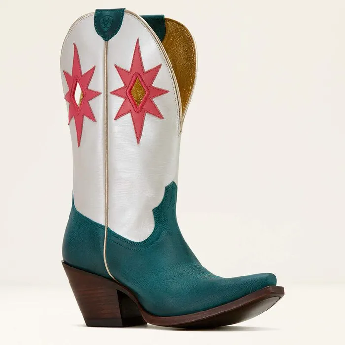 Women Fashion Boots Ariat Starlight Western Boot Turquoisepearly White