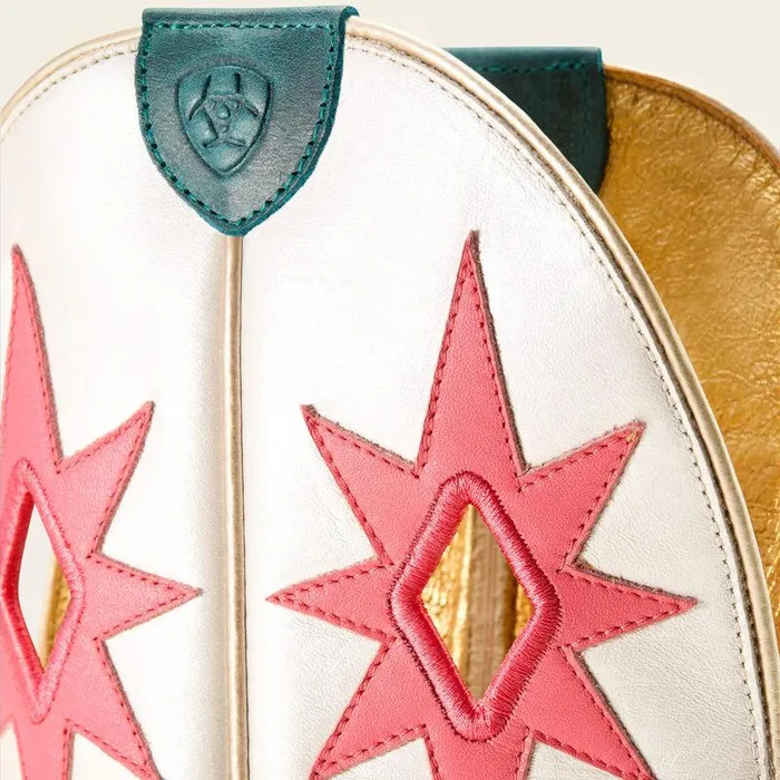 Women Fashion Boots Ariat Starlight Western Boot Turquoisepearly White