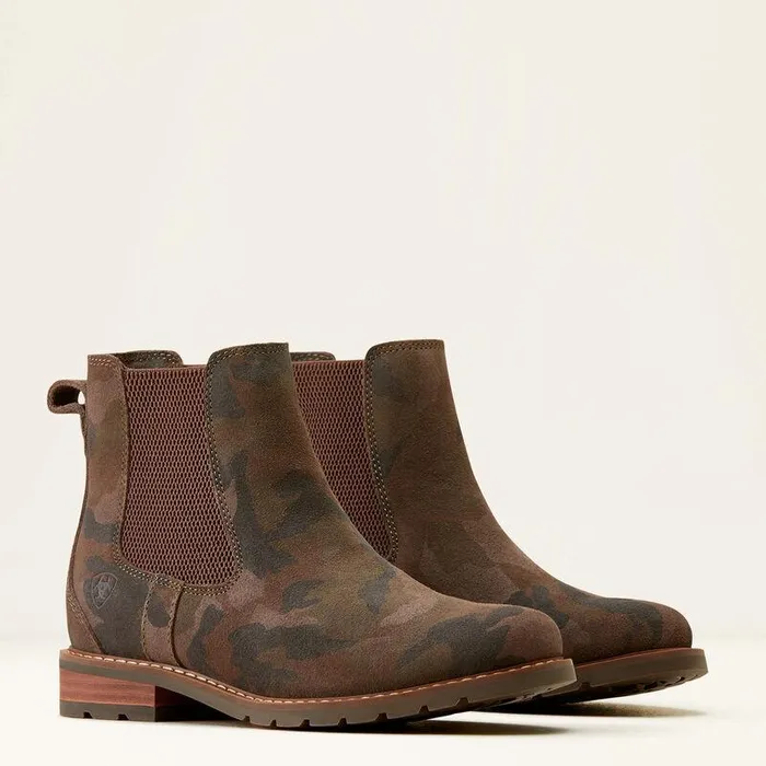 Women Fashion Boots Ariat Wexford Chelsea Boot Camo Suede Women Fashion Boots Ariat Wexford Chelsea Boot Camo Suede