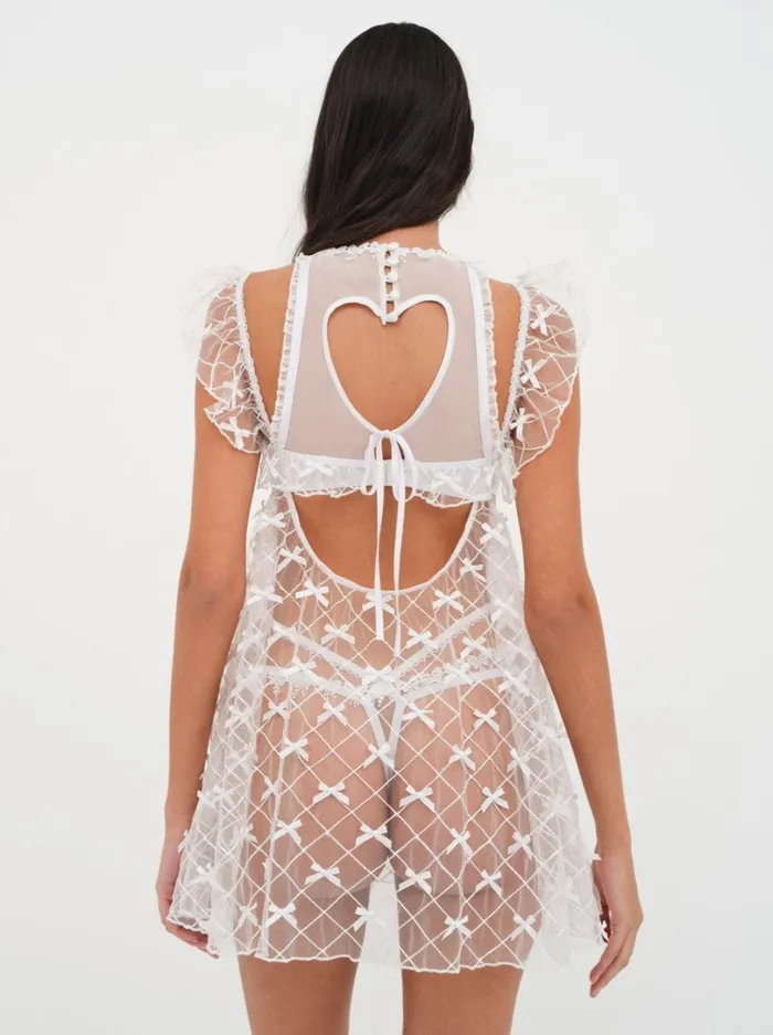 Women Fiorella Slip Dress White For Love and Lemons Lingerie Women Fiorella Slip Dress White For Love and Lemons Lingerie