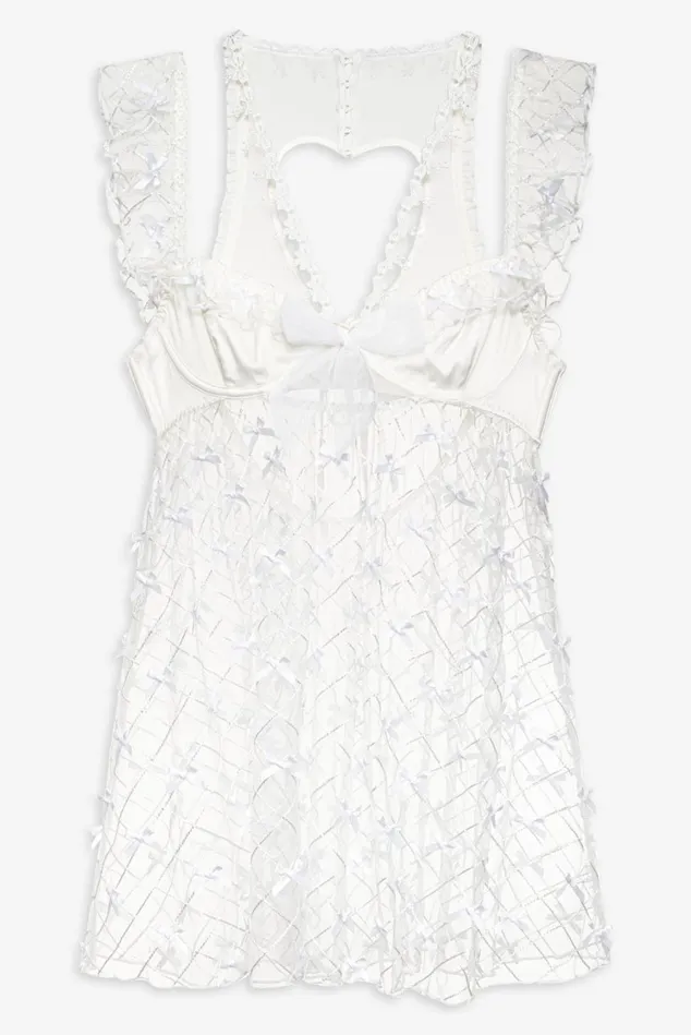 Women Fiorella Slip Dress White For Love and Lemons Lingerie Women Fiorella Slip Dress White For Love and Lemons Lingerie
