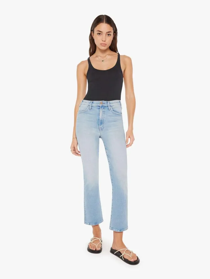 Women Flare Mother Denim The Hustler Ankle Blue lightpastel