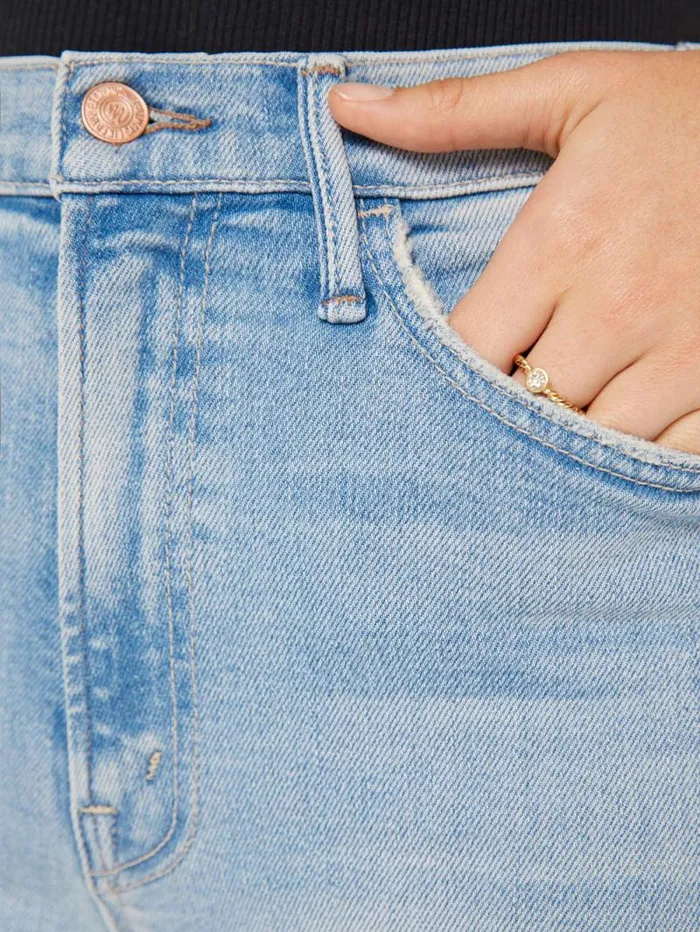 Women Flare Mother Denim The Hustler Ankle Blue lightpastel