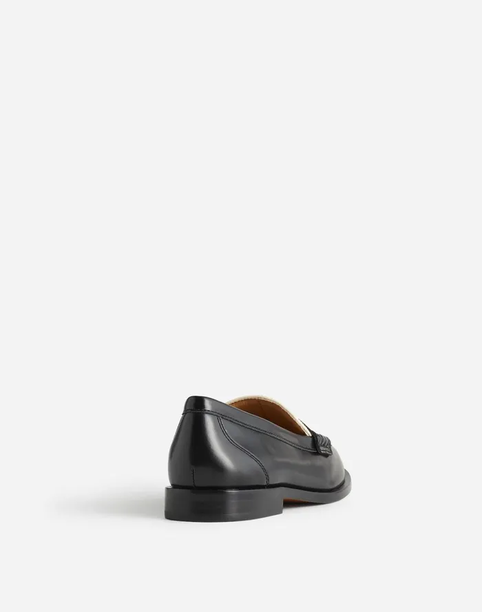 Women Flats and Loafers Madewell The Grayson Penny Loafer True Black Multi