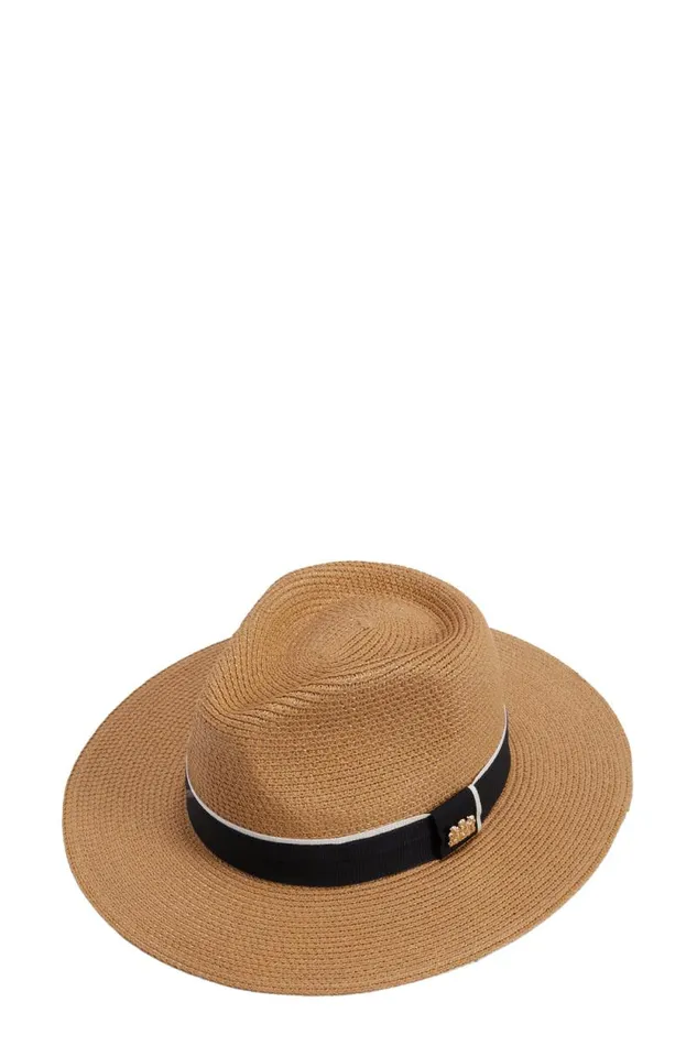 Women Francesca Hat Camel Black Holland Cooper Hats and Headbands Women Francesca Hat Camel Black Holland Cooper Hats and Headbands
