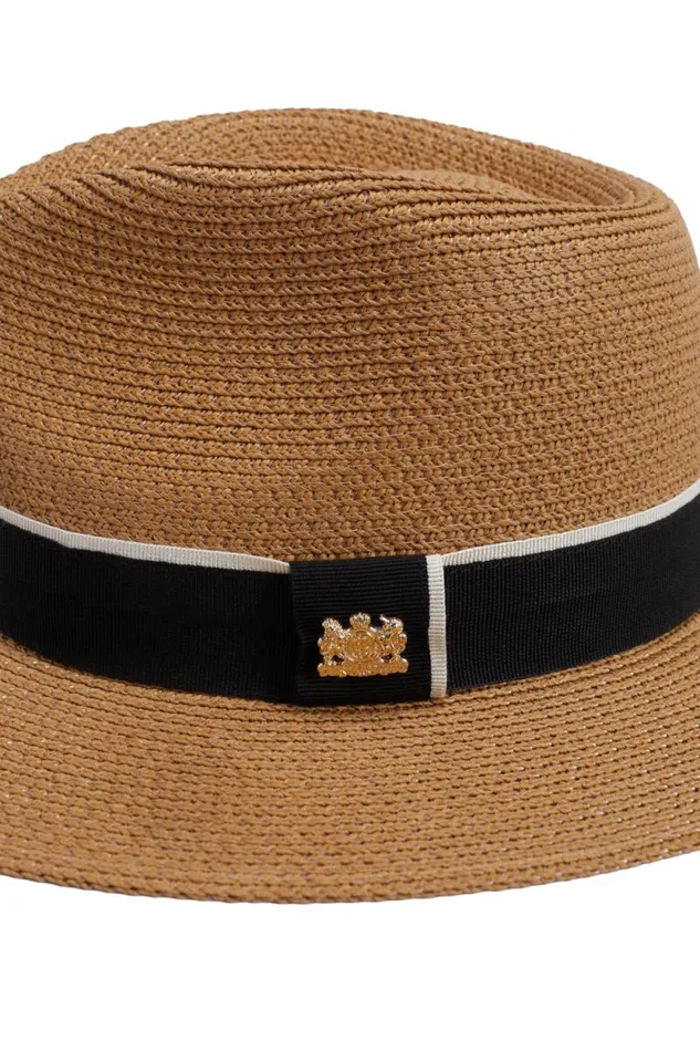 Women Francesca Hat Camel Black Holland Cooper Hats and Headbands Women Francesca Hat Camel Black Holland Cooper Hats and Headbands