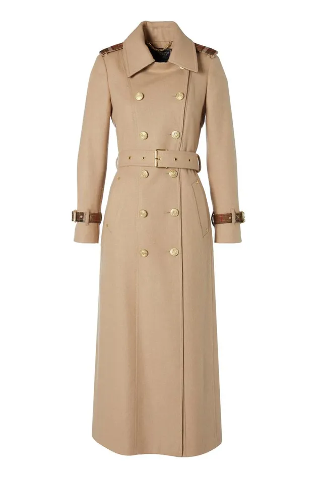 Women Full Length Chelsea Trench Coat Camel Holland Cooper Tailoring