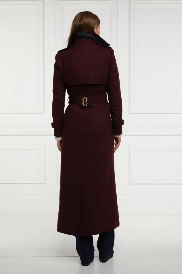 Women Full Length Marlborough Trench Coat Mulberry Holland Cooper Tailoring