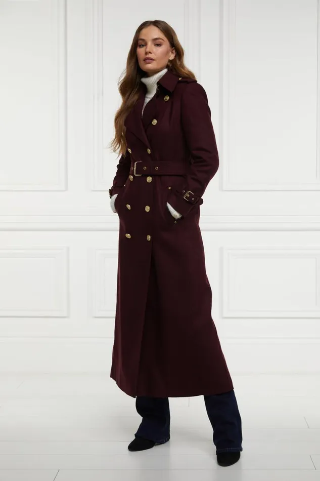 Women Full Length Marlborough Trench Coat Mulberry Holland Cooper Tailoring