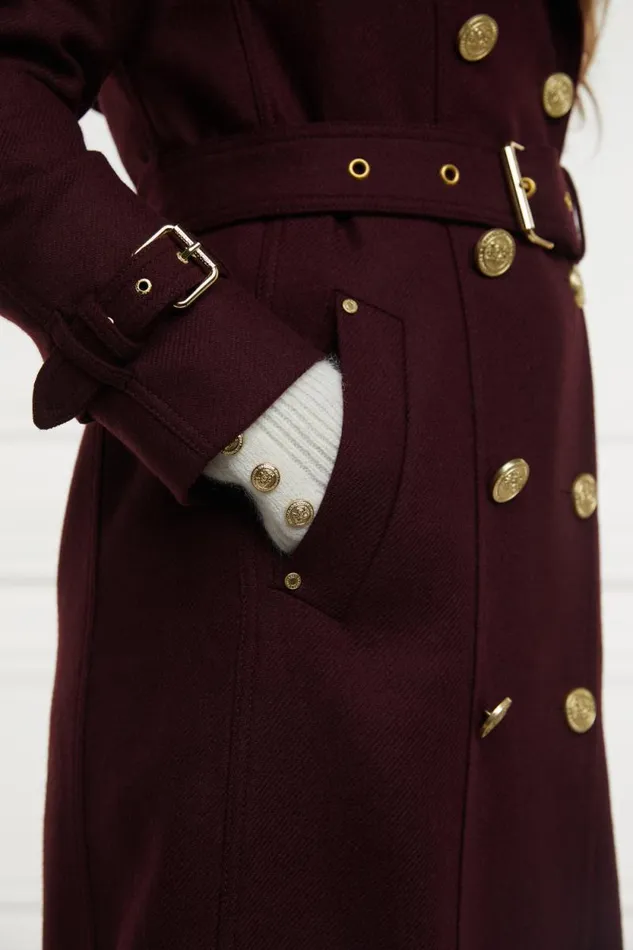 Women Full Length Marlborough Trench Coat Mulberry Holland Cooper Tailoring