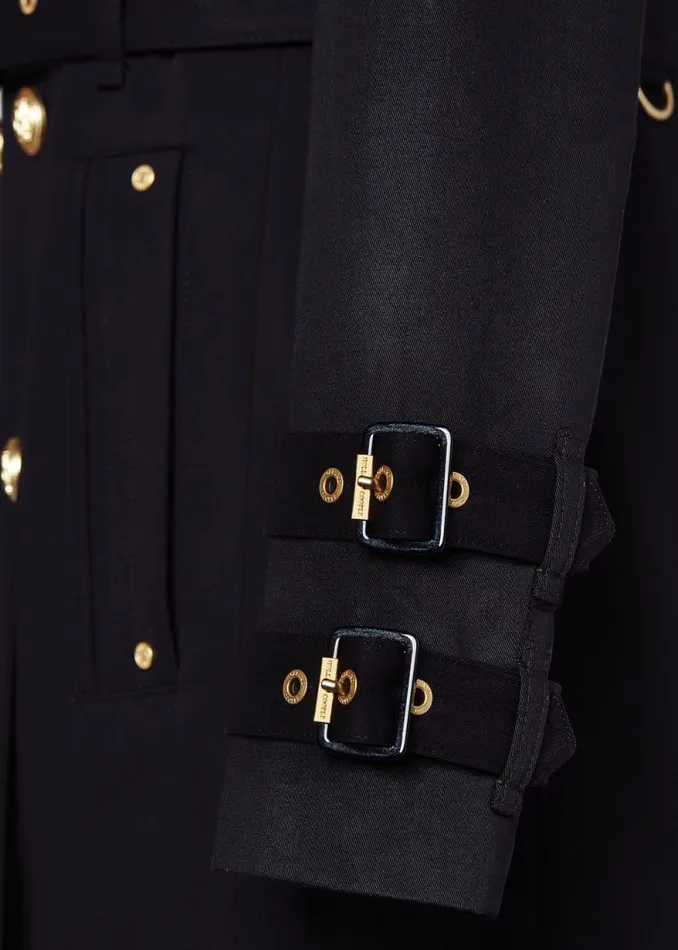 Women Gatcombe Trench Coat Black Holland Cooper Tailoring Women Gatcombe Trench Coat Black Holland Cooper Tailoring
