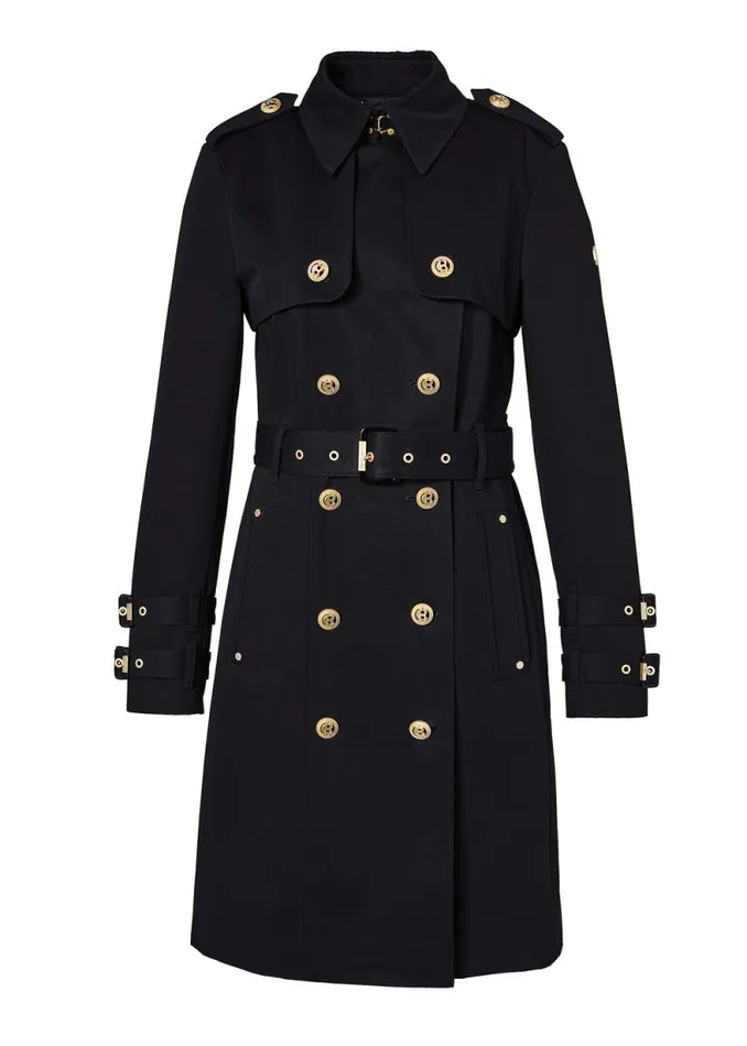 Women Gatcombe Trench Coat Black Holland Cooper Tailoring Women Gatcombe Trench Coat Black Holland Cooper Tailoring