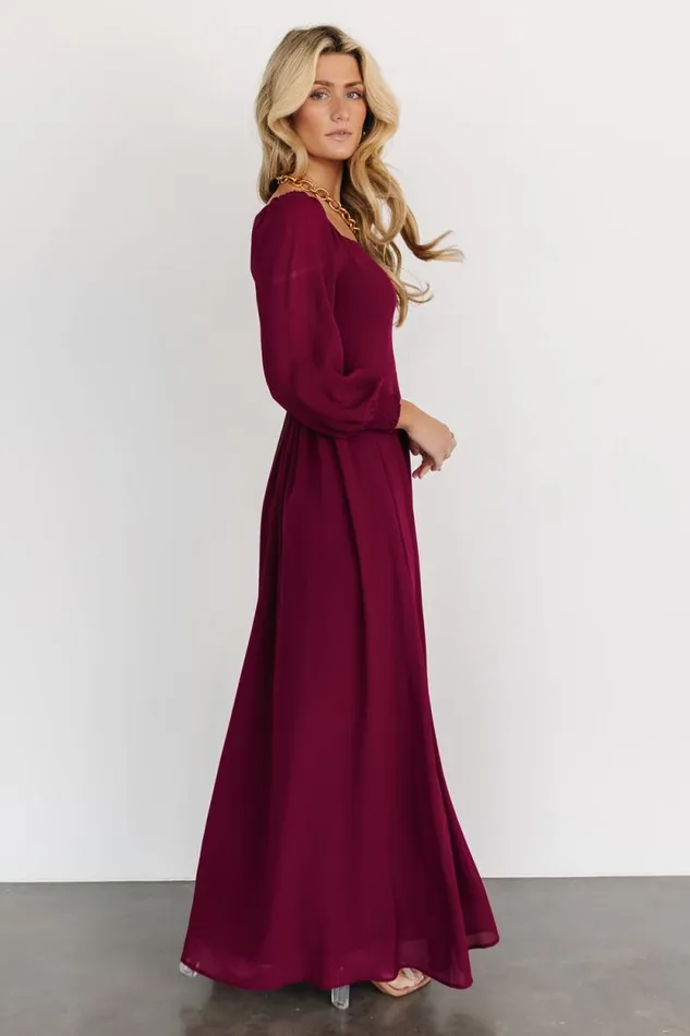 Women Giselle Maxi Dress Mulberry Baltic Born Maxi Dresses Women Giselle Maxi Dress Mulberry Baltic Born Maxi Dresses