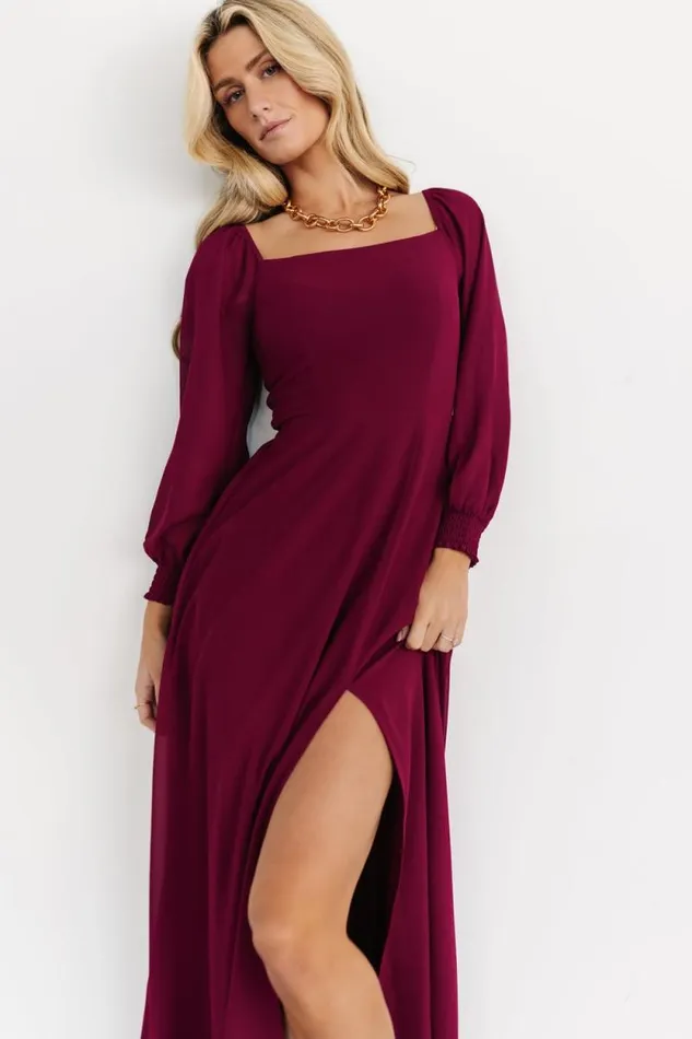 Women Giselle Maxi Dress Mulberry Baltic Born Maxi Dresses Women Giselle Maxi Dress Mulberry Baltic Born Maxi Dresses