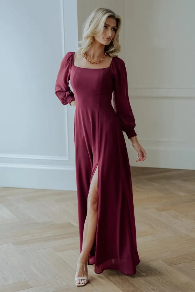 Women Giselle Maxi Dress Mulberry Baltic Born Maxi Dresses Women Giselle Maxi Dress Mulberry Baltic Born Maxi Dresses