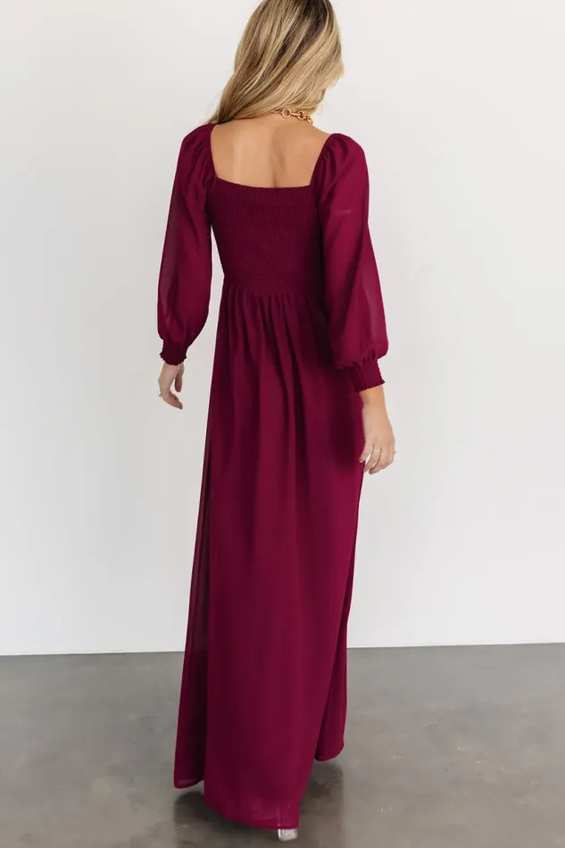 Women Giselle Maxi Dress Mulberry Baltic Born Maxi Dresses Women Giselle Maxi Dress Mulberry Baltic Born Maxi Dresses