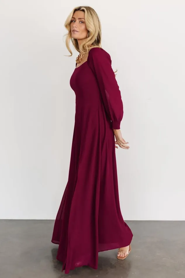 Women Giselle Maxi Dress Mulberry Baltic Born Maxi Dresses Women Giselle Maxi Dress Mulberry Baltic Born Maxi Dresses