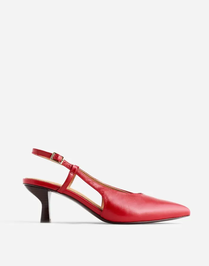 Women Heels Madewell The Debbie Slingback Pump Bright Ember