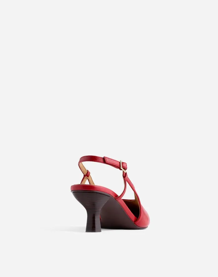 Women Heels Madewell The Debbie Slingback Pump Bright Ember