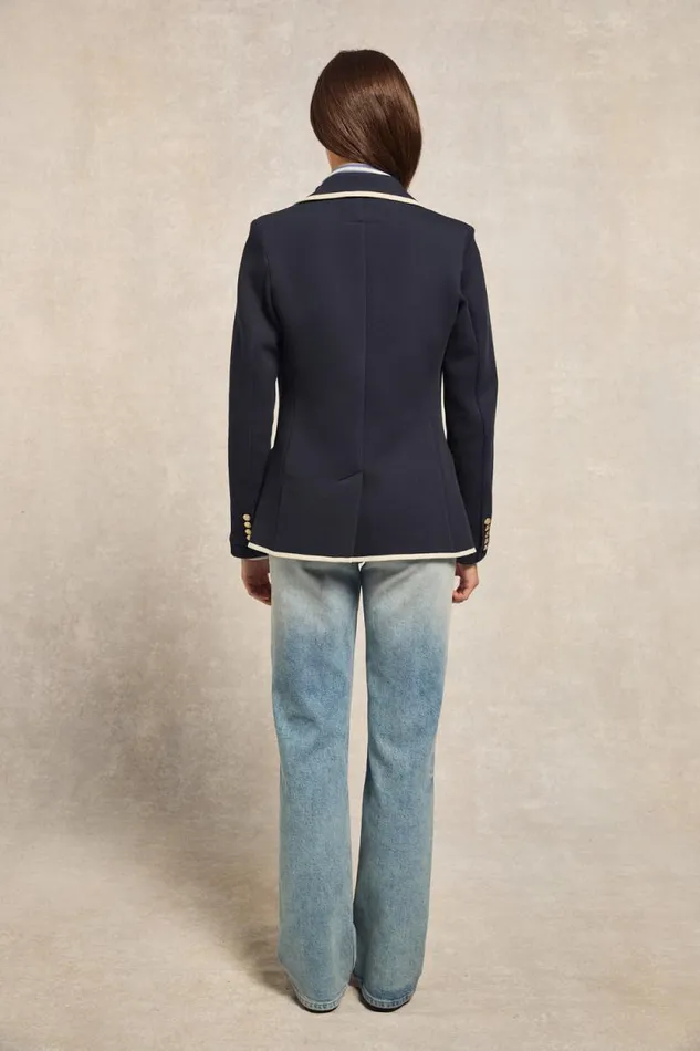 Women Henley Blazer Ink Navy Holland Cooper Blazers Women Henley Blazer Ink Navy Holland Cooper Blazers